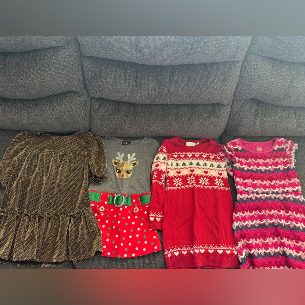 4 pcs girls holiday dresses